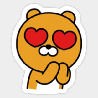 KakaoTalk Friends Hello! Ryan Heart Eyes (카카오톡 라이언) Sticker